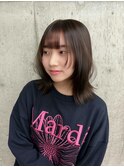 小顔レイヤーボブ