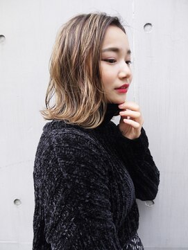 モリオ フロム ロンドン サッポロファクトリー店(morio FROM LONDON) 【morio札幌】札幌ボブ 大人かわいいハイライトボブ