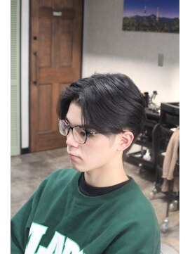 毛流れセンターパート