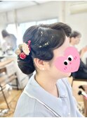 フィンガーウェーブ風ヘア【品川/ヘアセット/着付け】