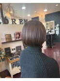 丸みボブ×ナッツブラウン1.23似合わせカット
