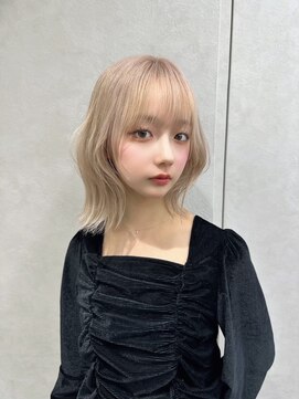 ロンド マーレ 天神大名店(Lond mare) 大人ガーリー/小顔/ミディアムレイヤーカット/似合わせカット