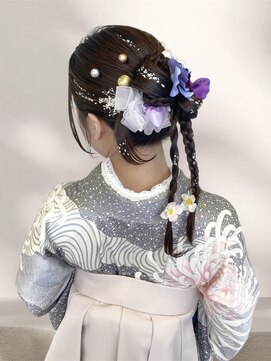 ハウス(HAUS.) 横浜卒業式袴着付けタイトヘアアレンジシニヨンカチモリaya