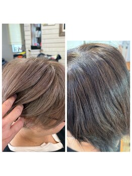 ヘアーサロン凛の写真/脱白髪染めハイライト認定サロン☆あなたの髪質を最大限に生かした、透明感のあるカラーで若々しい印象に♪
