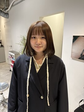 ローレンジウ(LOREN JU) 着物ヘア/ダークアッシュ/ミディアムレイヤーカット/名古屋名駅