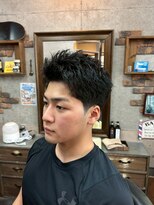アールズ ヘア(R's hair)&nbsp;MEN’S HAIR/サーフカール/刈り上げセンターパート/印西