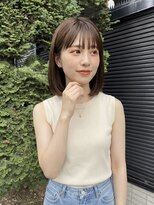 リア トーキョー(Lia TOKYO)&nbsp;【工藤武士】大人切りっぱなしボブ×ブラウンベージュ上品艶髪