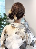 サイドお団子/名古屋/ヘアセット/浴衣ヘア