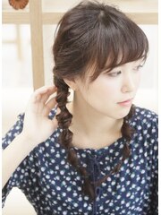 【adorable】ラフ感がナチュラル◎上品ねじねじアレンジ