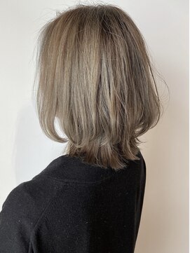 フレイムスヘアデザイン(FRAMES hair design) 大人女子に人気♪外ハネセミディ×3Dグレージュ!