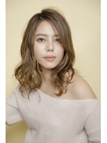 ルルディ バイ アフロディーテ銀座(luludi by APHRODITE) 黒髪/グレーベージュ/レイヤーロング/前髪パーマ/銀座