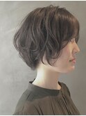 大人かわいい小顔ひし形ショートボブショート