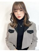 韓国風くびれヘア/くびれレイヤー/エギョモリ