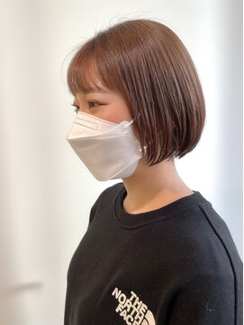 フレーム ヘア ルーム 天王寺駅前店(FRAME hair room) ワイドバングナチュラルショートボブ