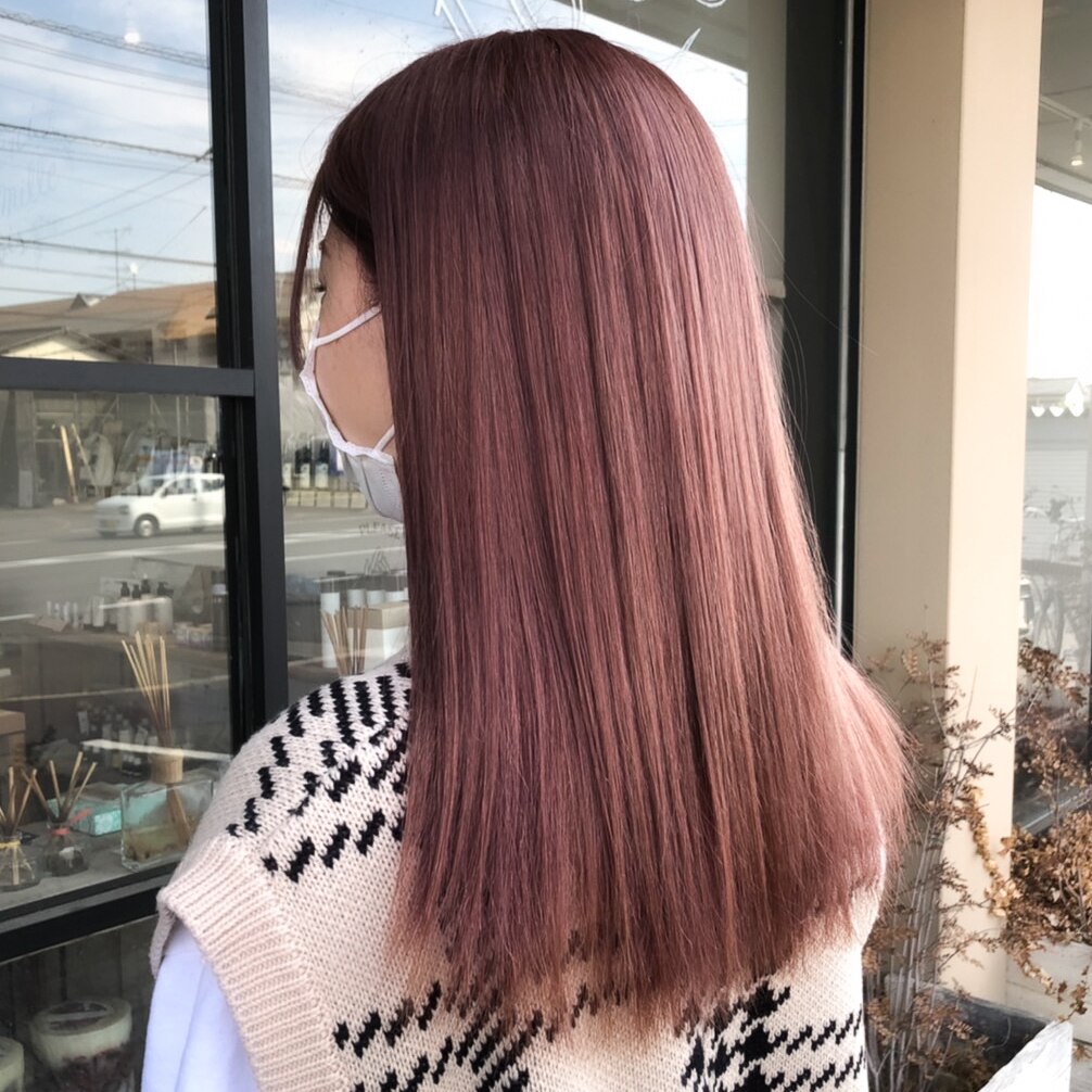 イルミナカラーの韓国風ピンクブラウン：L163836754｜ミル(1001 mille