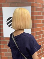 イイナヘアガレージ(117)&nbsp;【117hairgarage】ハイトーン_ブロンド_シンプルボブ