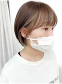 インナーカラーイヤリングカラー×美髪ボブ[横浜/東神奈川]17