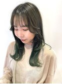 レイヤー×オリーブグラデーション