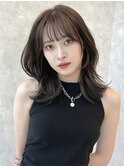 レイヤーカット韓国ヘア