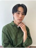 メンズ韓国ヘアー　センターパート/10代20代30代