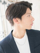 グルーミングサロン バーバー キャッスル 北浦和西口(Grooming salon Barber Castle)&nbsp;モテる男の七三分けベーシックなマットブラウンマッシュU北浦和