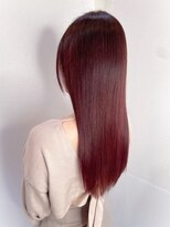 ヘアメイク ミチ 富田店(HAIRMAKE MICHI) 【MICHI富田店 古作蓮】髪質改善ストレートアプリコットオレンジ