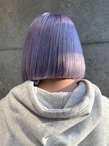 ソル オモテサンドウ 表参道 青山(SOL . OMOTESANDO)&nbsp;ダブルカラーラベンダーカラーインナーカラーハイライトミニボブ