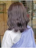大人可愛い小顔こなれカールチョコレートカラーブリーチなし