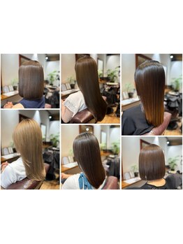 一人一人に合わせた髪質改善Trをご提供★補修成分を髪の芯まで届け、通う度に潤い溢れる理想のうる艶髪へ！