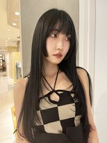 ピークアブー 銀座並木通り(PEEK-A-BOO) ロングレイヤー　フェイスレイヤー　黒髪　スーパーロング