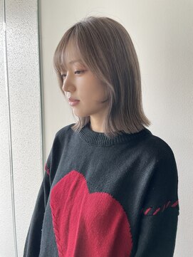 プラスディー(+D) ボブ×ベージュでオシャレな印象に