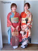 ご友人同士や団体予約も可能☆振袖着付けヘアセット
