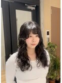 ロング×ウェーブパーマ