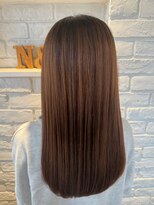 エヌアンドエー 春日部東口店(hair shop N&A)&nbsp;まとまりの良さ抜群◎ブラウンナチュラルストレート/Aujua
