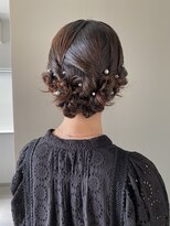 ニュアンスお呼ばれヘアセット