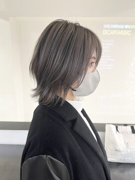 マスカリ(muscali) くびれヘア#ハイライトカラーアプリコットオレンジグレージュb26