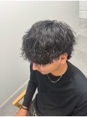 【メンズ】波巻きパーマ