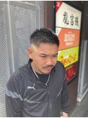 ショートアップバングスキンフェード