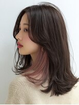 テーラヘアー 南柏店(TELAHAIR)&nbsp;インナーカラー　ピンクベージュ 【TELA HAIR南柏店】