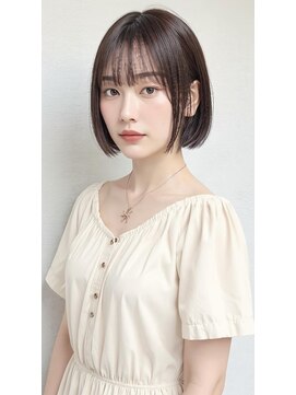 アーツ 茅ヶ崎(arts) ショートカット20代30代40代前髪あり面長丸顔ショートボブ