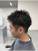 宇都宮メンズカットメンズパーマスパイキーショート