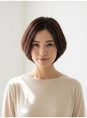首元スッキリ、美シルエット ショートボブ川越/白髪染め