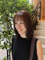 ミステローマ(MISTEROMA) 切りっぱなしスタイル×明るめカラーでカジュアル