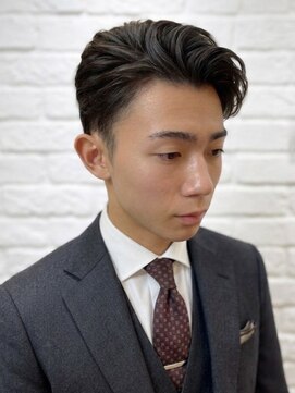 ヨシザワインク ハコザキ 水天宮前 日本橋人形町(YOSHIZAWA Inc.HAKOZAKI) 爽やかナチュラルアップバング/ツーブロック刈り上げショート