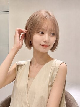 クラン(clan) イメチェンヘアスタイル 、ピンクベージュ、アンブレラカラー