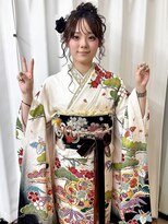 ヘアセットアップス(UP's) 『キッチリ振袖着付け+ゴージャスヘアセット♪』☆早朝料金無し