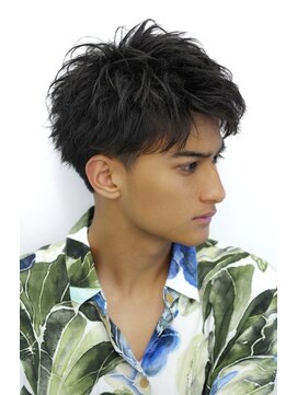 リップスヘアー 銀座(LIPPS hair) ルーズプレーンショート イメチェン オールバック グランジ