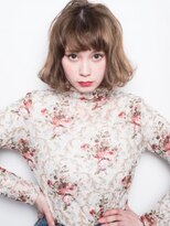 クアトログランシュ ひたちなか店(QUATRO×GranCieux)&nbsp;【QUATRO】くせ毛風ニュアンスパーマボブ