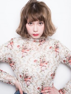 クアトログランシュ ひたちなか店(QUATRO×GranCieux) 【QUATRO】くせ毛風ニュアンスパーマボブ