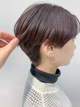 テトヘアー(teto hair) short(刈り上げベリーショート、ピンクパープル、ハイライト)